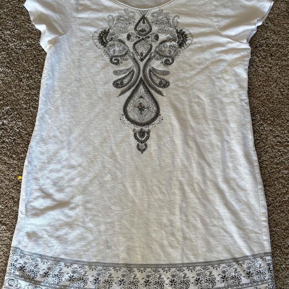 Venus Women's White and Cream Dress